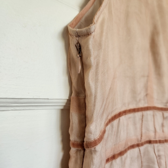 Vintage April Cornell Silk And Cotton Floral Embroidery Dress Medium - Picture 10 of 11